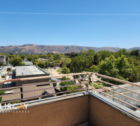 hermosa vista hacia plaza las heras desde la azotea