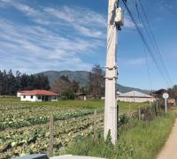Camino de acceso pavimentado