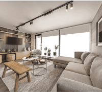 Living y acceso a terraza