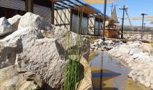 Laguna al centro del paseo