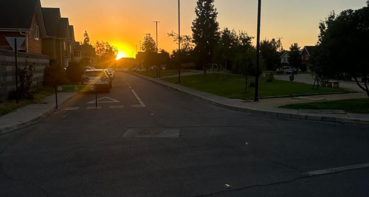 Atardecer desde el interior del condominio