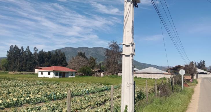 Camino de acceso pavimentado