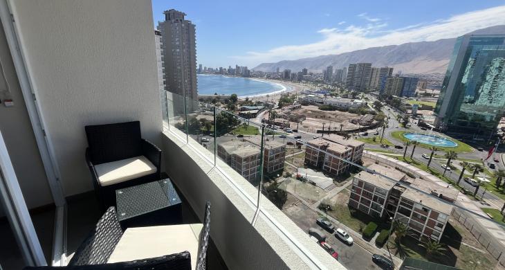 Terraza con vista a Cavancha y a la ciudad 