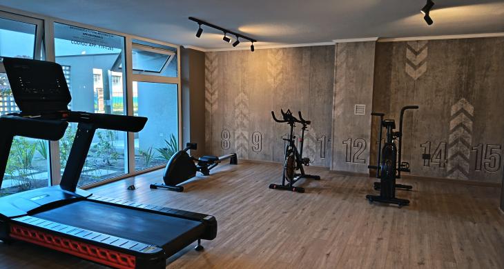 gimnasio en espacio común