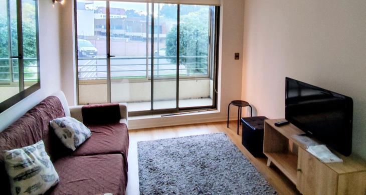 Living con terraza
