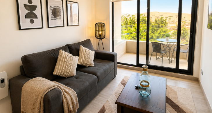 Living y terraza