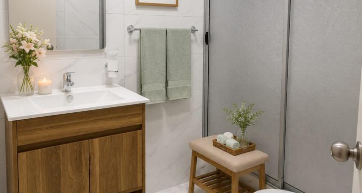 BAÑO EN SUITE CON DORMITORIO PRINCIPAL