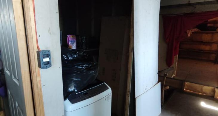 espacio para lavadora