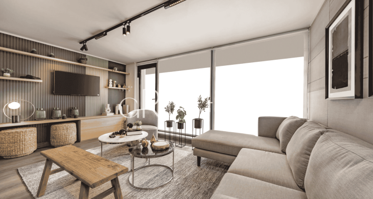 Living y acceso a terraza