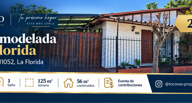 Distribución considera 3 dormitorios, 1 baño, living-comedor, cocina funcional, patio y acceso vehicular. La vivienda ha sido remodelada y se encuentra en muy buenas condiciones. 